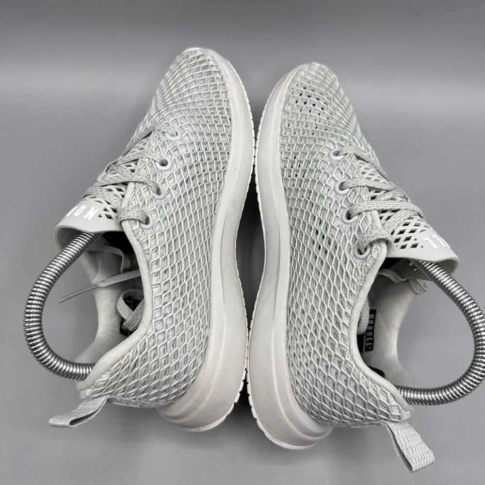 Nobull Project Knit Runner Diamond Mesh Grey Running Shoes Women Size 6.5